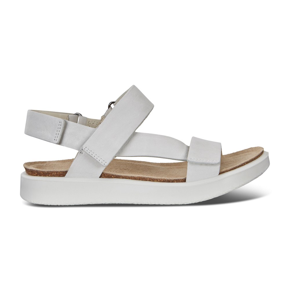 ECCO Womens Sandals White - Corksphere - YCP-106942